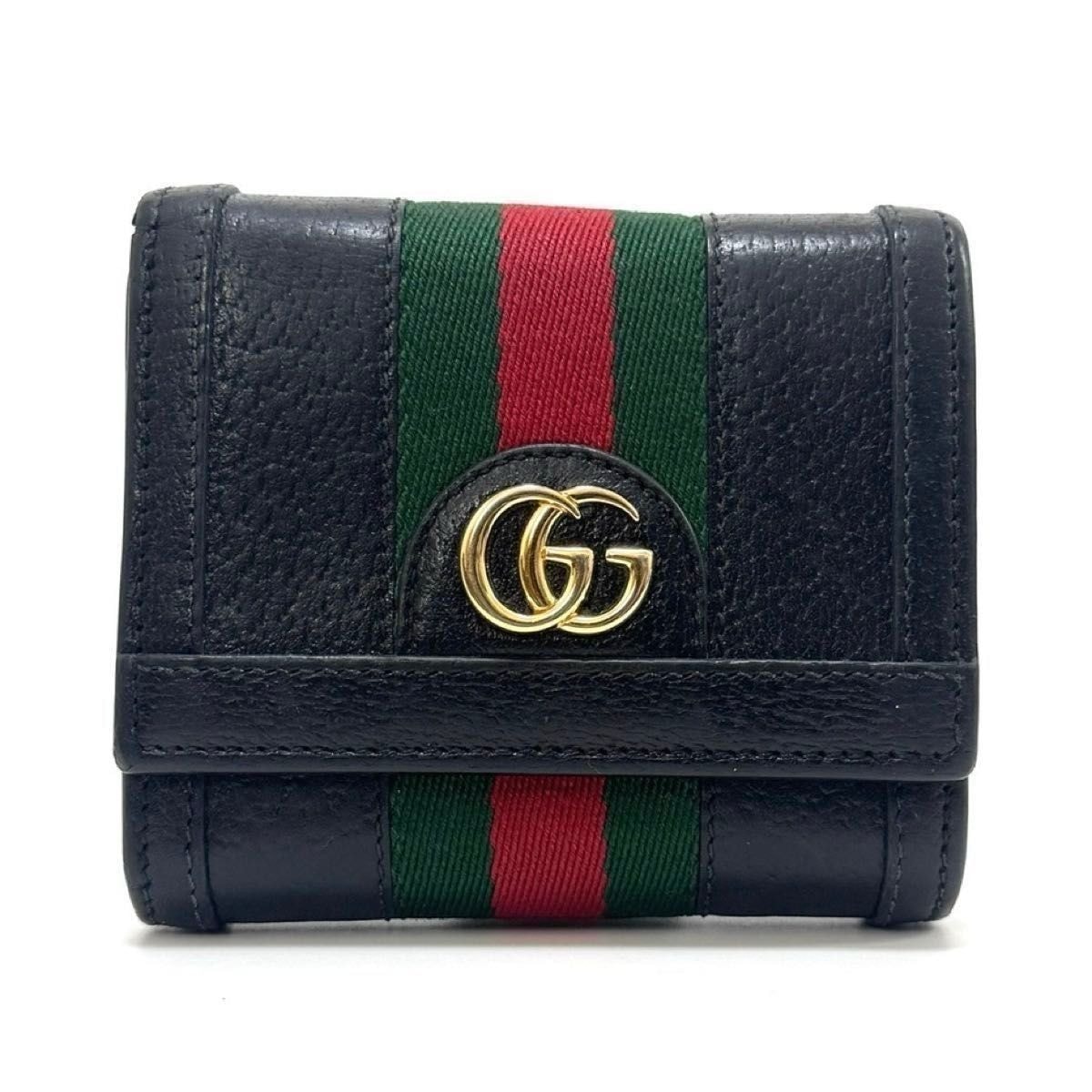 GUCCI Ophidia GG Card Case Wallet "Black"