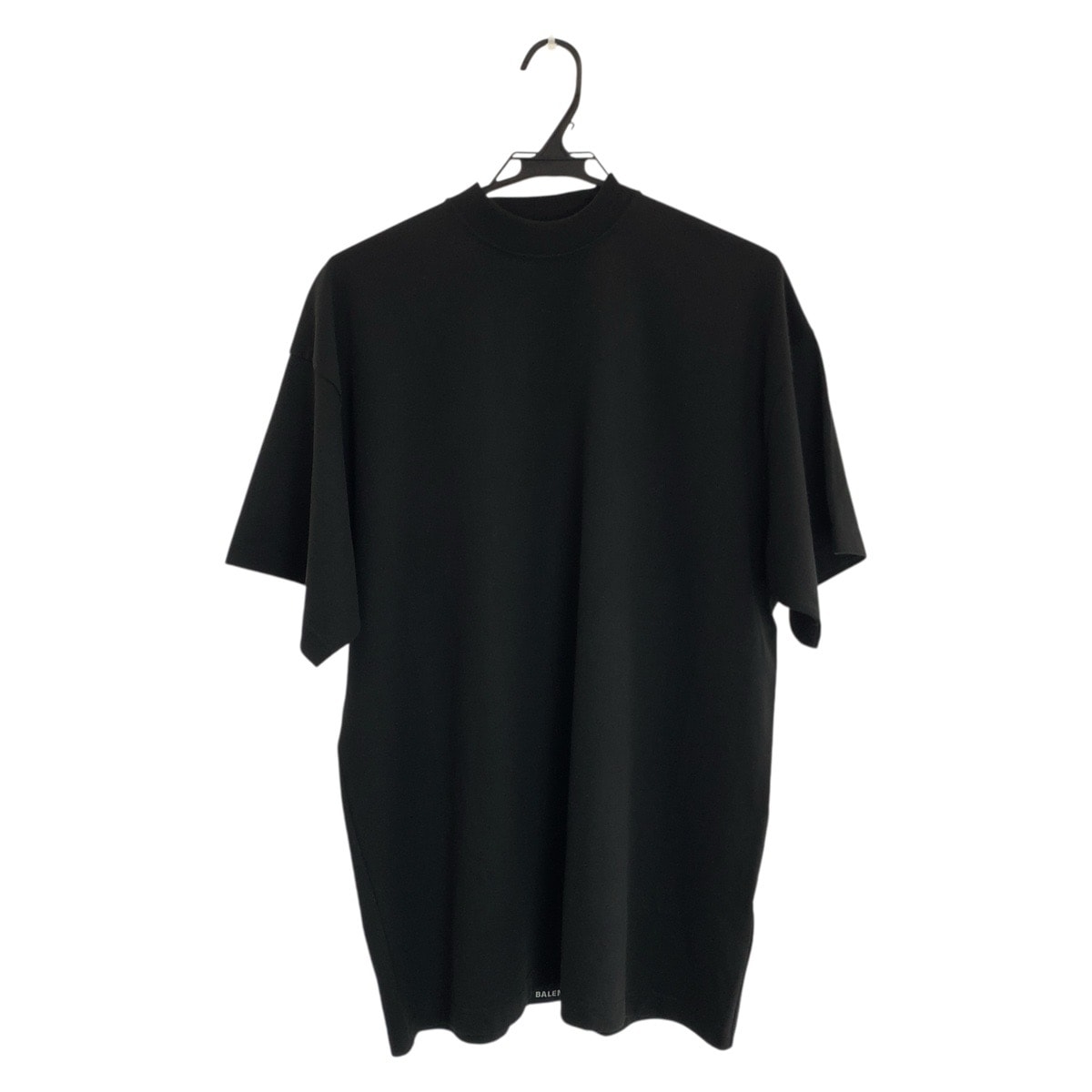 美品 BALENCIAGA バレンシアガ サイズL ブラック 黒 コットン 半袖Tシャツ 602050 【中古】