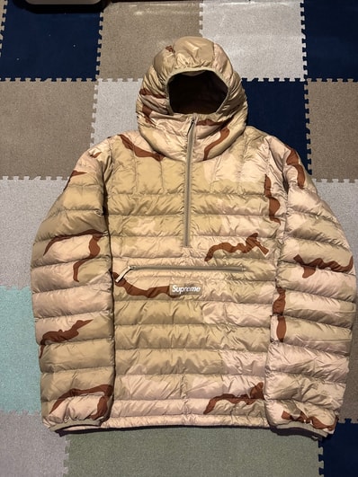 Supreme Micro Down Half Zip Hooded Pullover "Desert Camo" (24FW)
