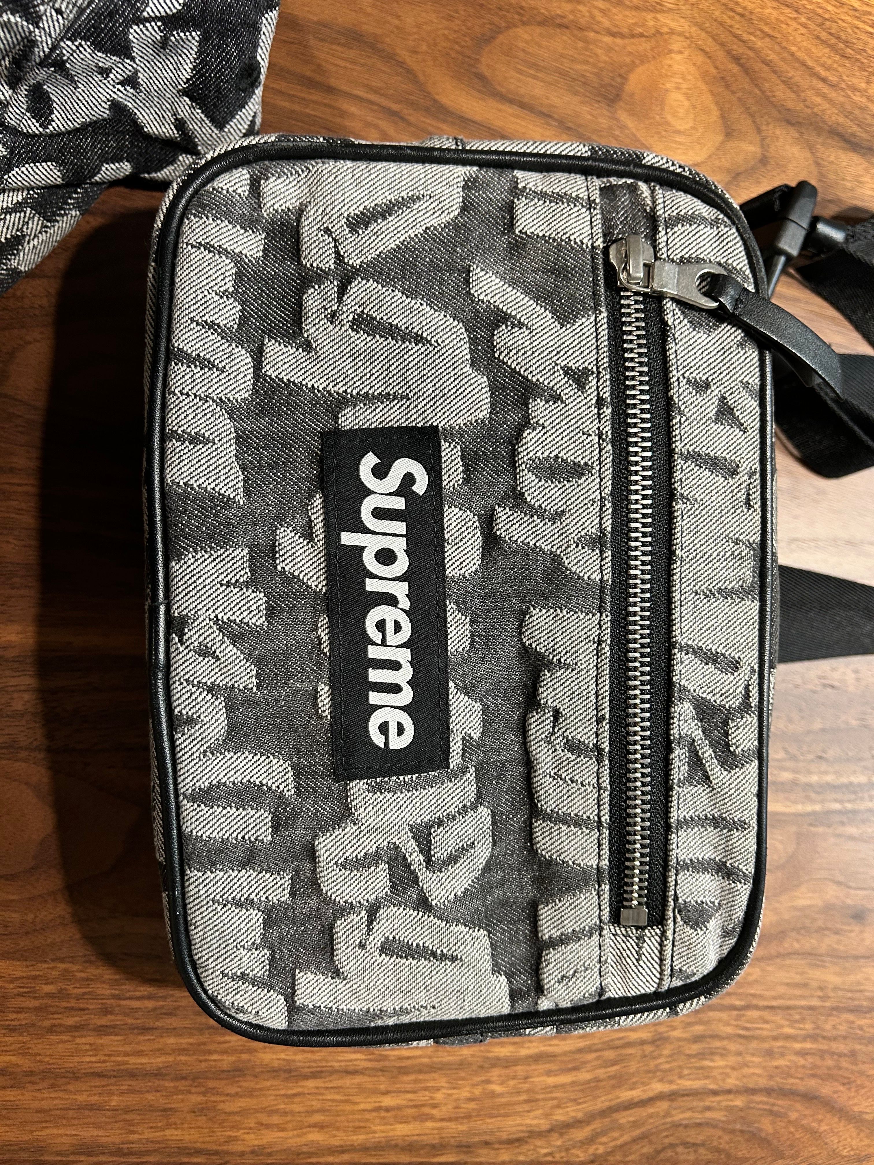 Supreme Fat Tip Jacquard Denim Waist Bag 