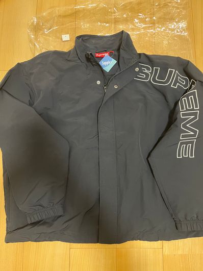Supreme Spellout Embroidered Track Jacket "Black"
