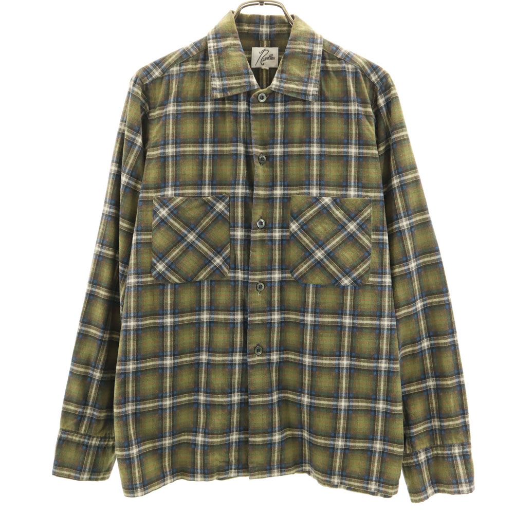Needles 長袖 コットン ネルシャツ