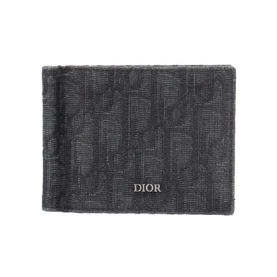 ディオール マネークリップ付きウォレット オブリーク 二つ折り財布 2ESBH069 メンズ Dior 中古