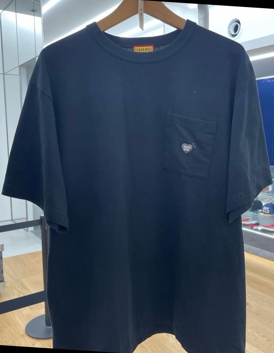 Humanmade ヒューマンメイド 店舗限定 Heart Pocket T-shirt Black XL(HM31CS029BK4)新品未使用品