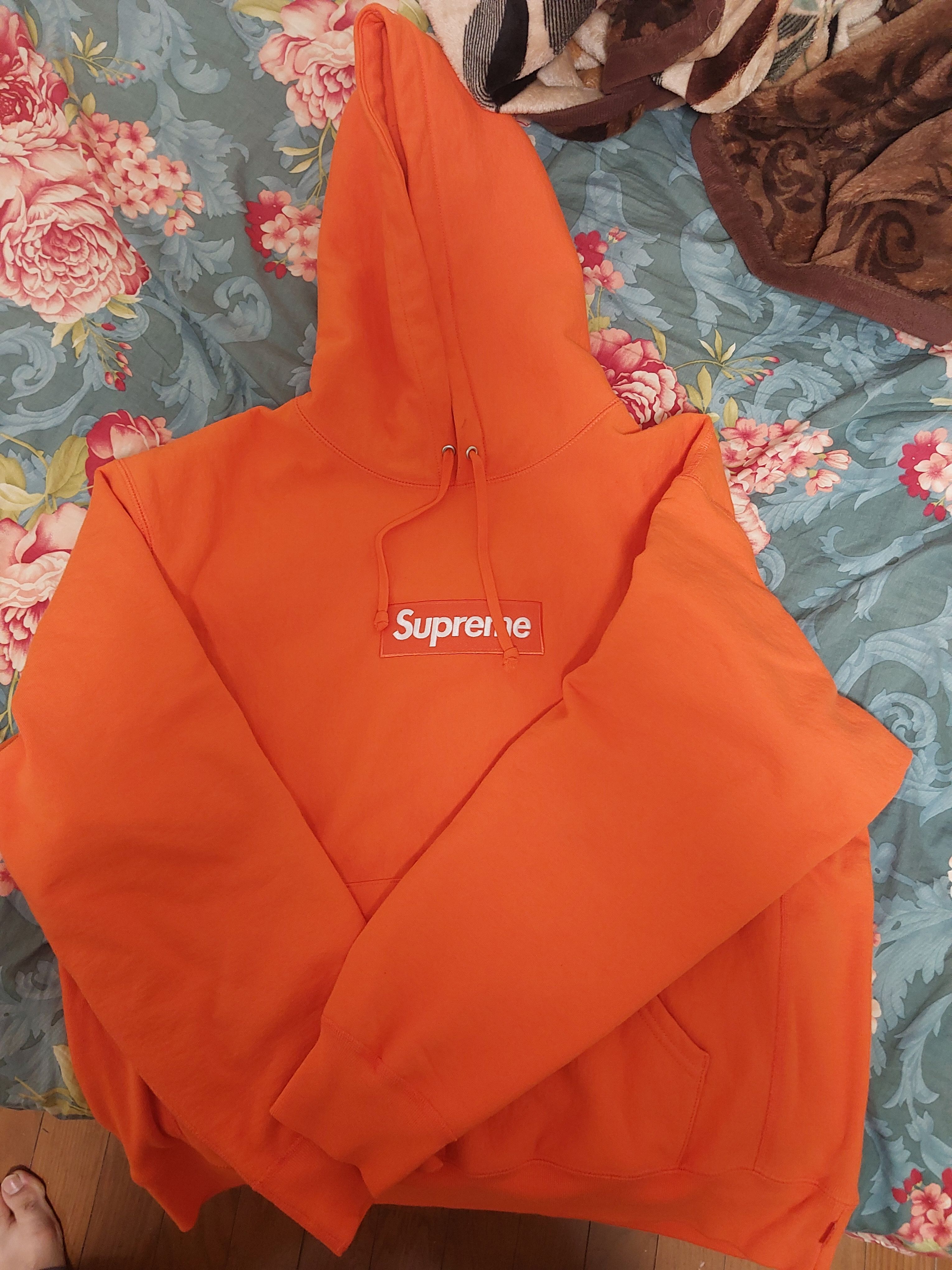 Supreme Box Logo Hooded Sweatshirt "Orange" (24FW)