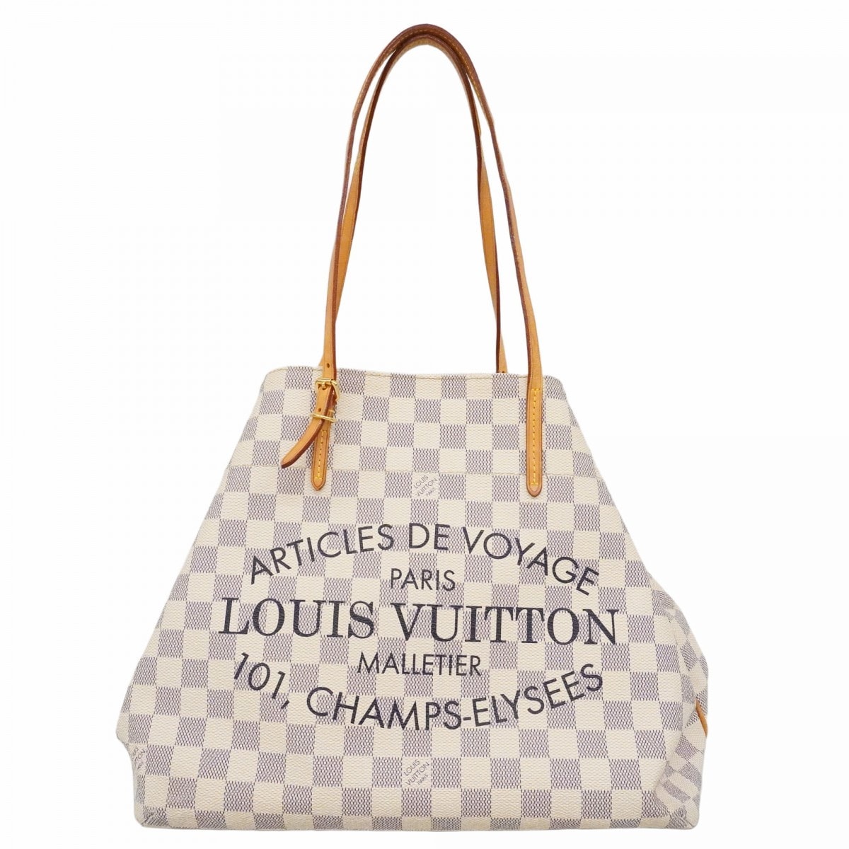 【6da0536】ルイヴィトン トートバッグ ダミエ・アズール カバMM N41375  ホワイト【中古】レディース