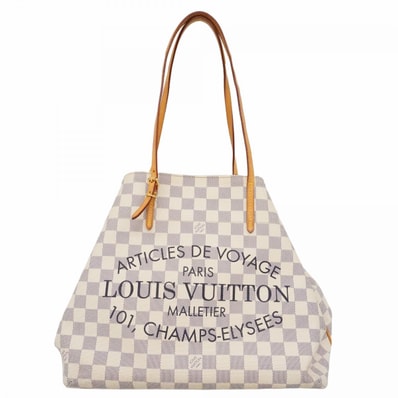 【6da0536】ルイヴィトン トートバッグ ダミエ・アズール カバMM N41375 ホワイト【中古】レディース