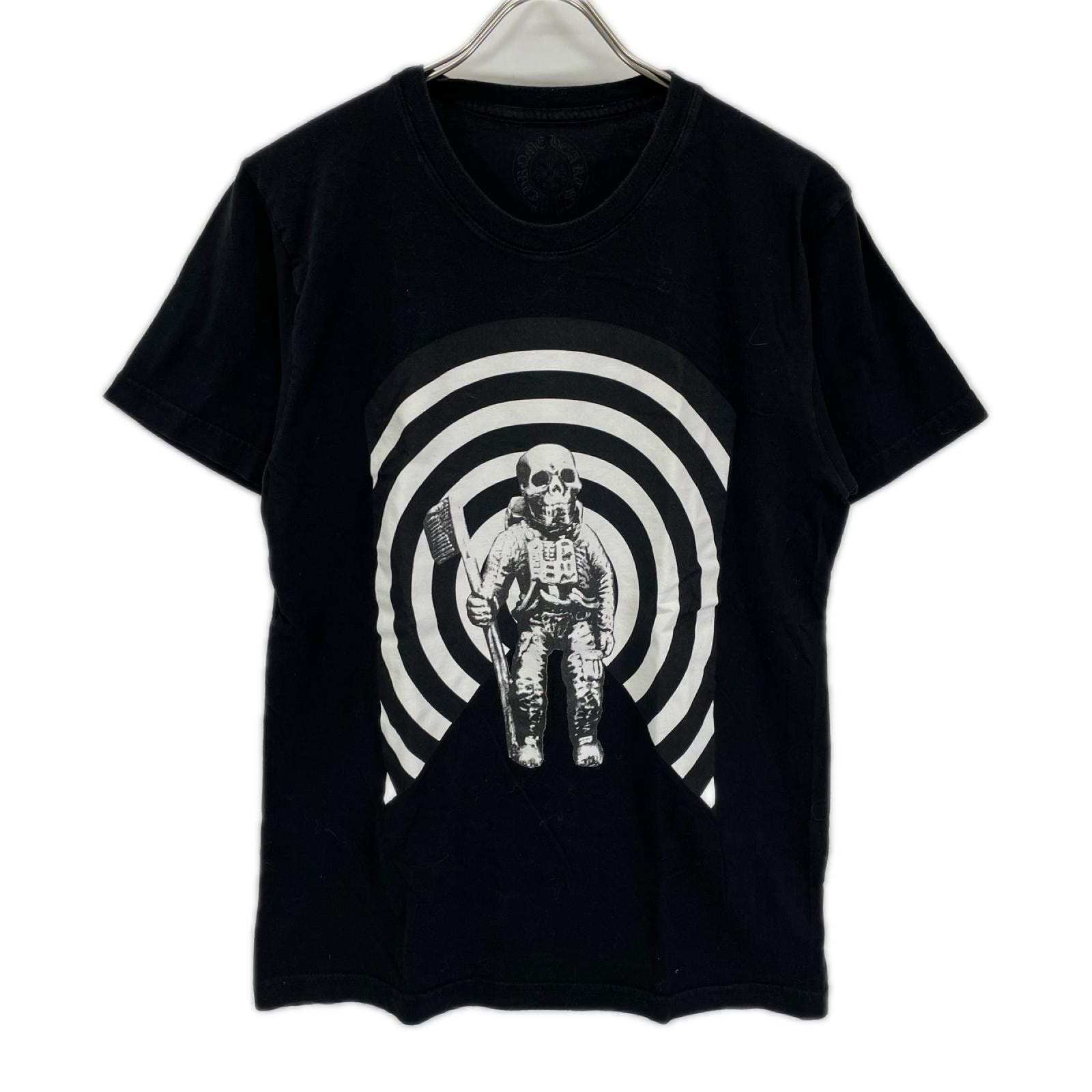 クロムハーツ ブラック フォティナスカル フォティフロントロゴプリントTシャツ M