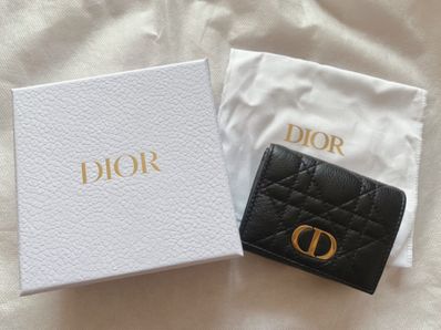 Dior Dior Caro Compact Wallet "Black"