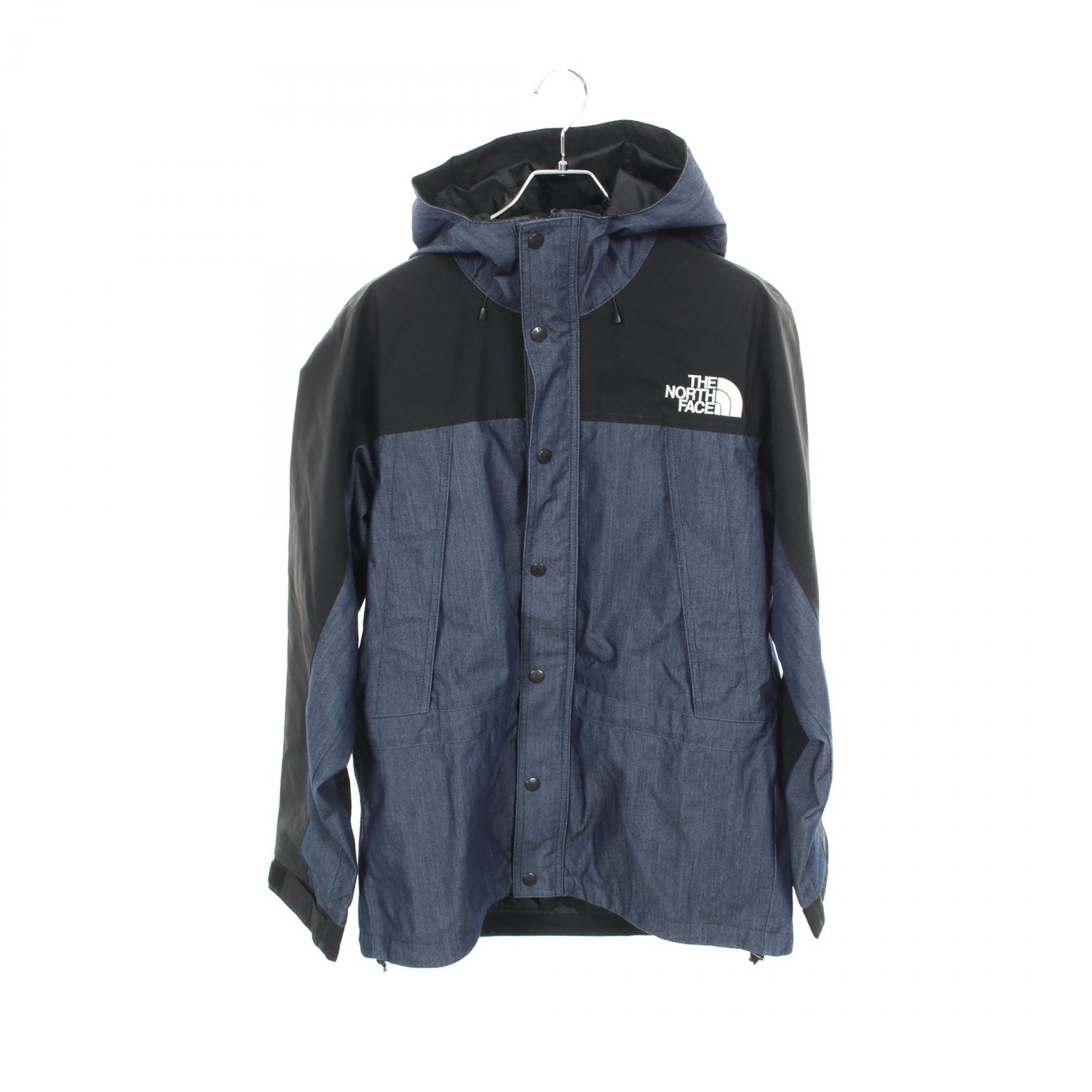 ザ・ノースフェイス THE NORTH FACE MOUNTAIN LIGHT DENIM JACKET フード付き 衣料品 アウター ナイロン メンズ ネイビー系 / ブラック系 【中古】