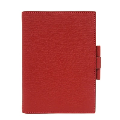 エルメス アジェンダ GM シェーブル レッド □L 手