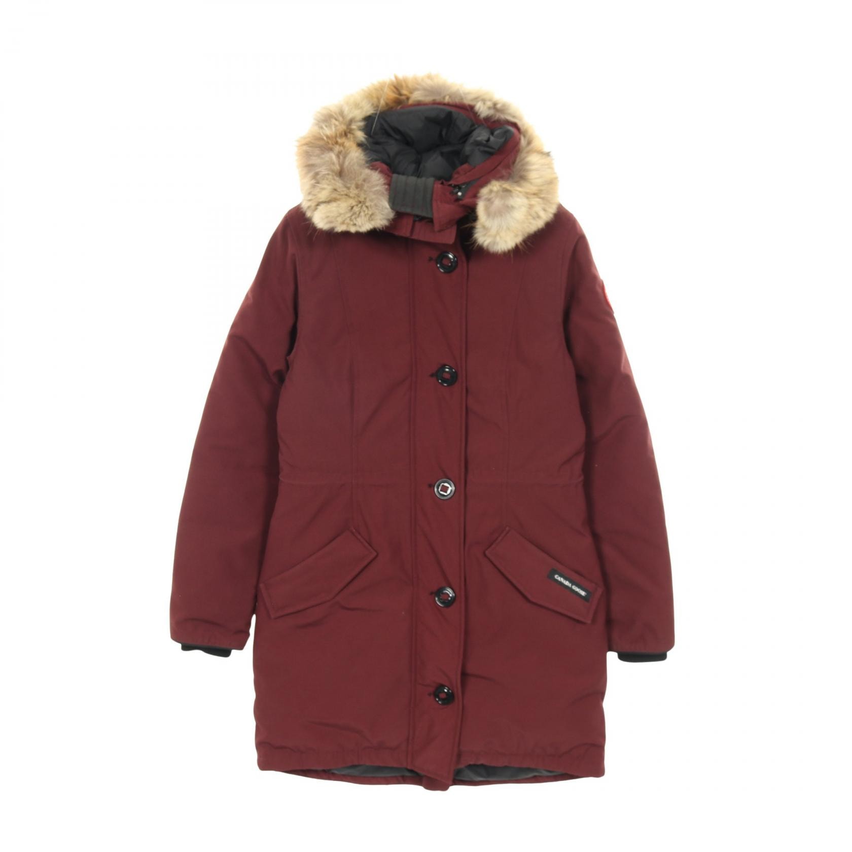 カナダグース CANADA GOOSE ROSSCLAIR PARKA ロスクレア パーカ ダウンジャケット 衣料品 アウター ポリエステル レディース ボルドー系 【中古】