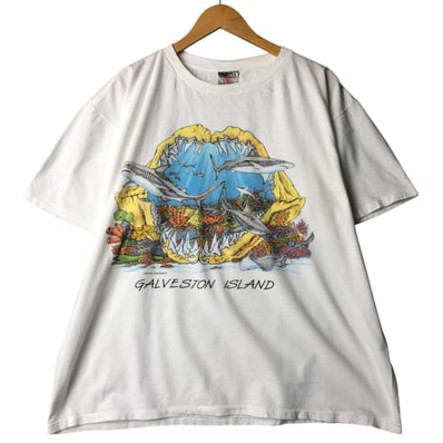 古着 90年代 オニータ ONEITA サメ柄 アニマルTシャツ メンズXL相当 ヴィンテージ/eaa563656