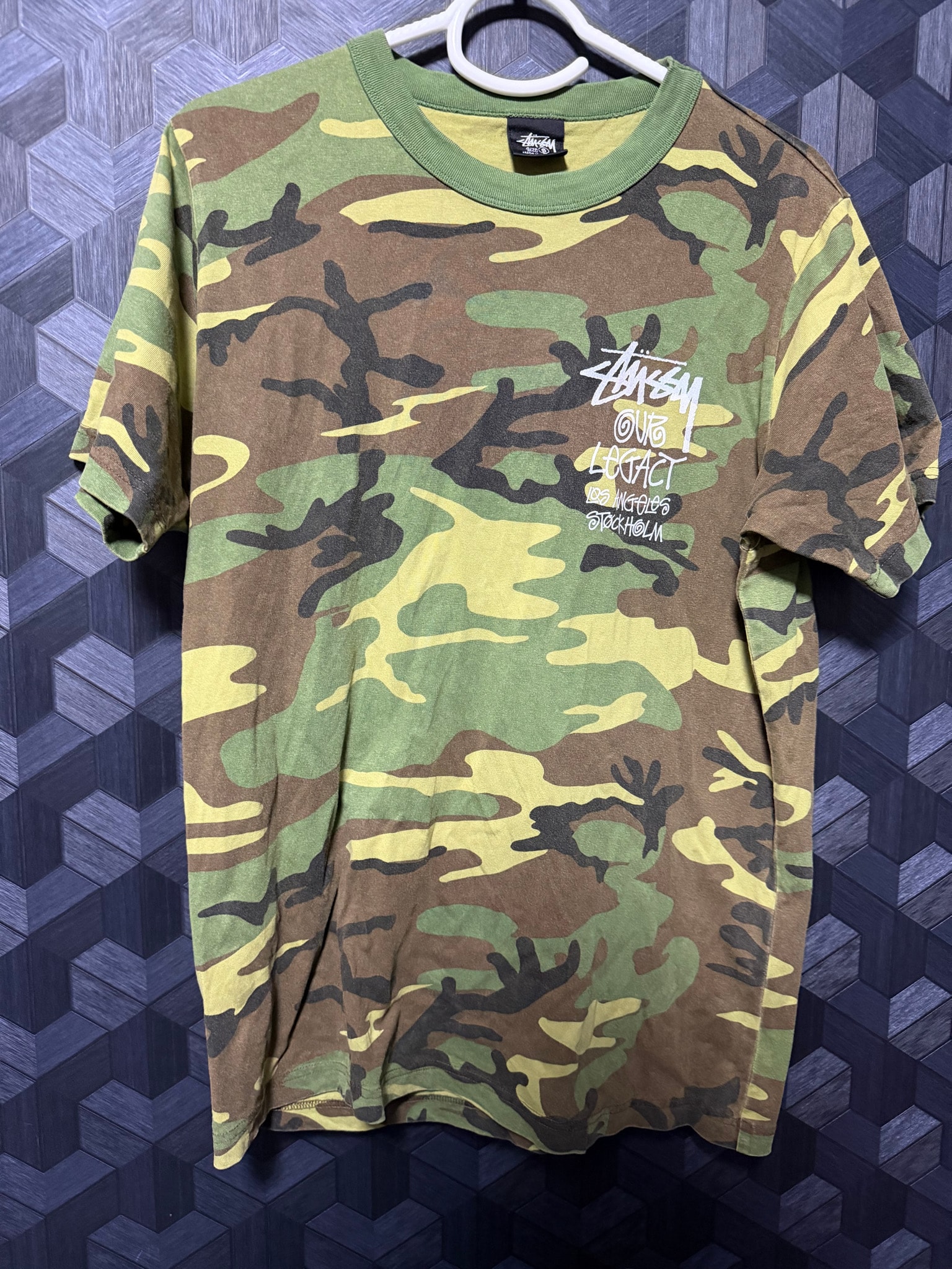 Stussy x Our Legacy Work Shop Surfman Tee Pigment Dyed "Camo"