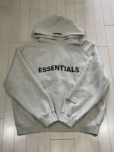 FEAR OF GOD ESSENTIALS 3D Silicon Applique Pullover Hoodie "Oatmeal"
