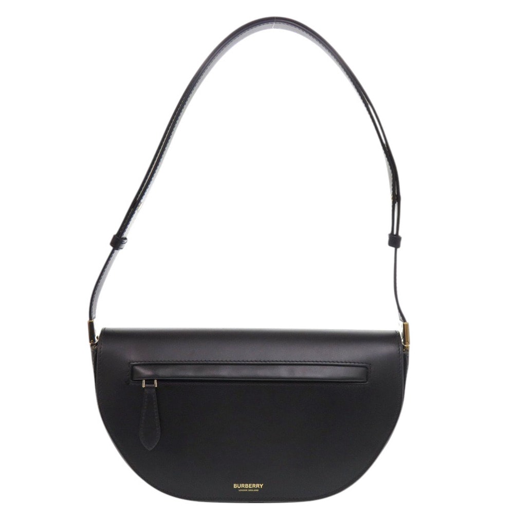バーバリー オリンピア レザー ブラック ショルダーバ