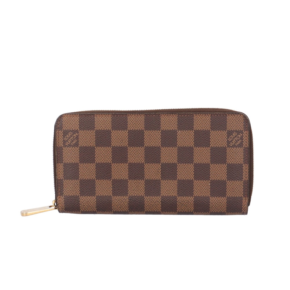 ルイヴィトン ジッピーウォレット ダミエ 長財布 ダミエキャンバス N60015 レディース LOUIS VUITTON  中古