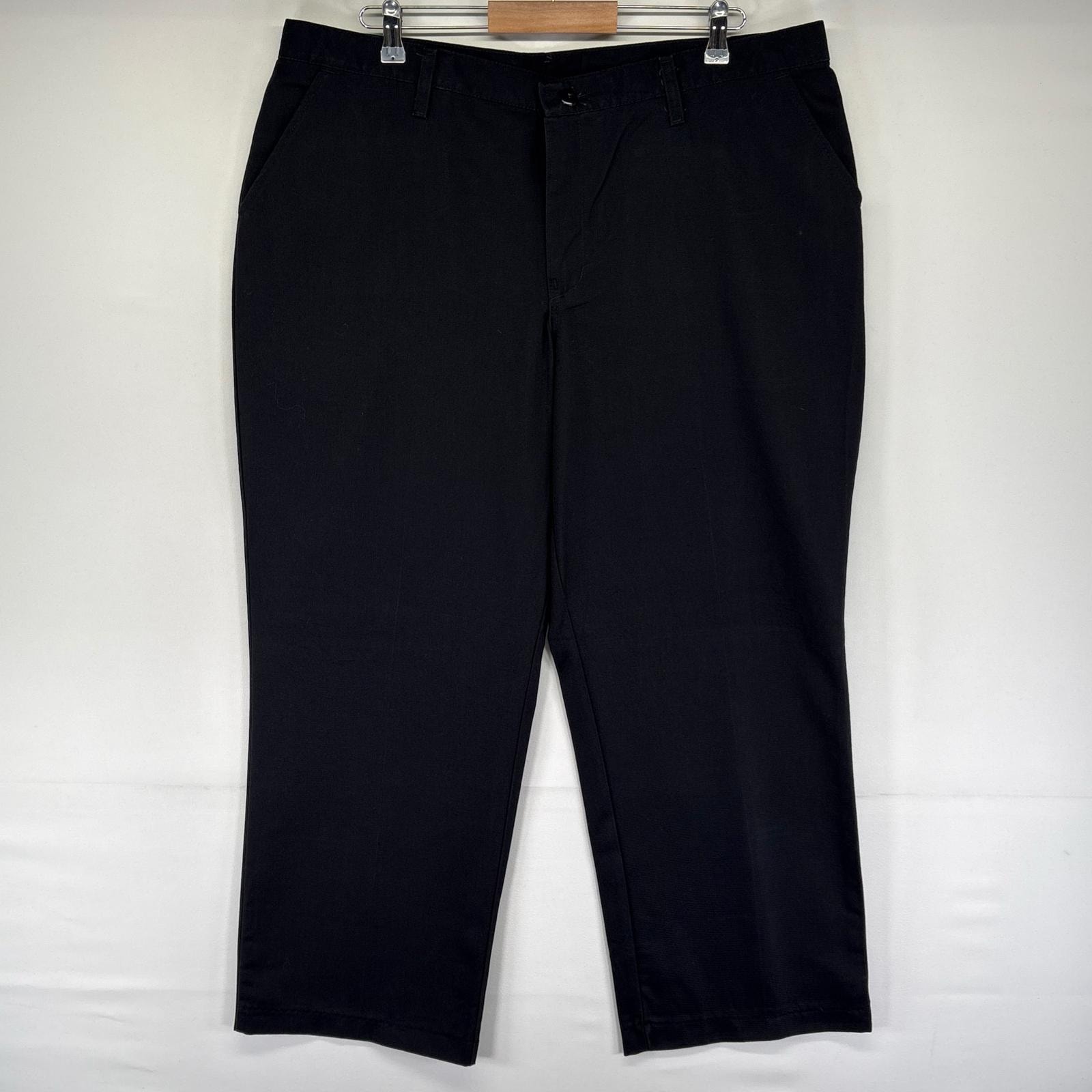 古着 レッドキャップ RED KAP パンツ チノパン スラックス ワーク ワンポイント ジッパーフライ W20 L34U ブラック系 メンズ