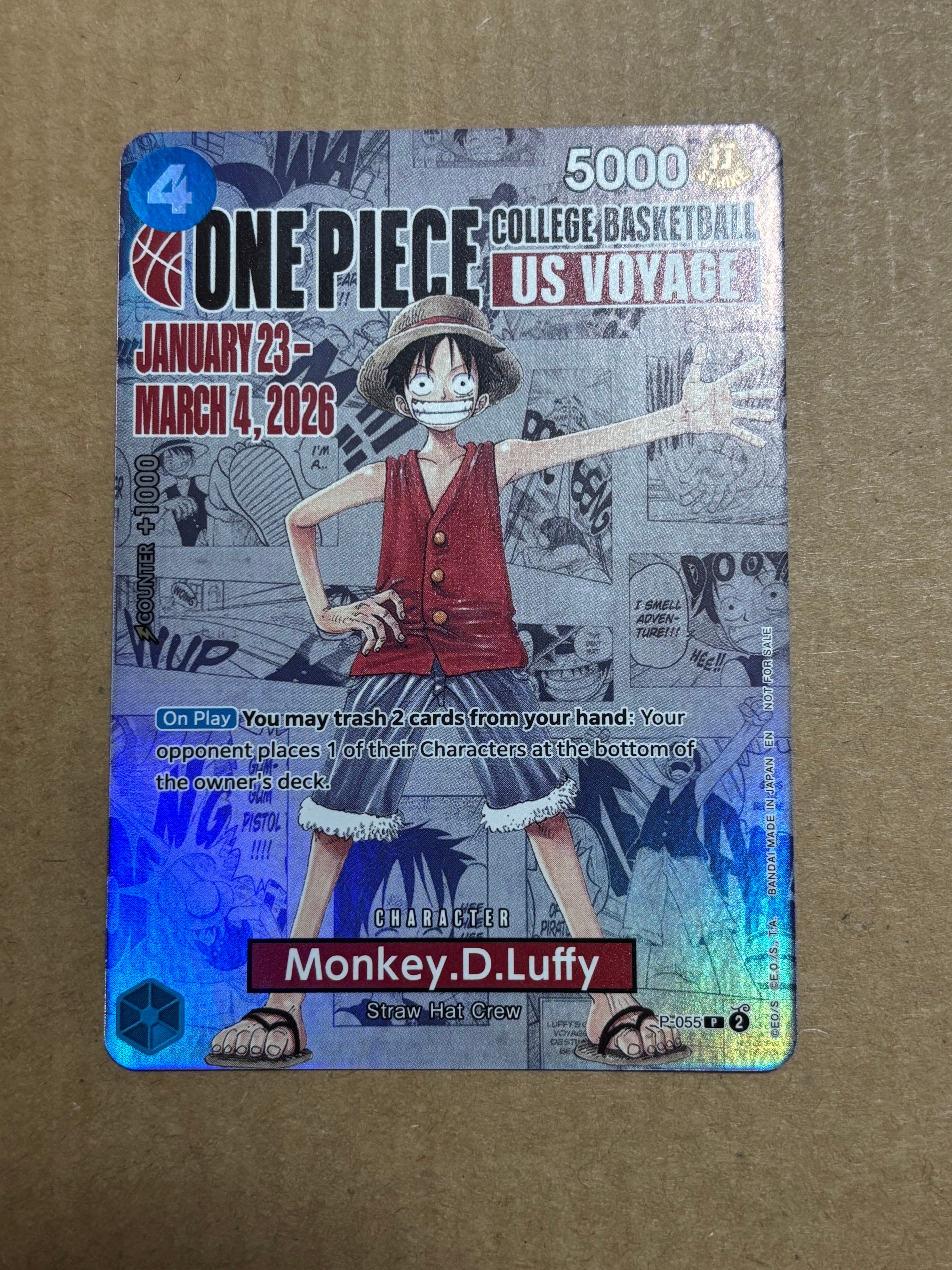 PSA10】モンキー・D・ルフィ：P (開封済) [P-055]【英語版