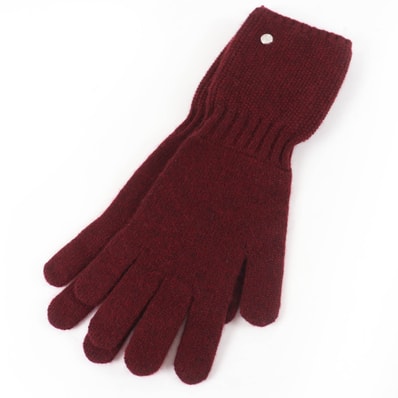未使用品 エルメス 手袋 Gants Heidi ハイディ ボルドー系 M