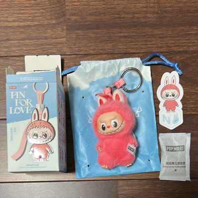 POP MART THE MONSTERS (LABUBU) Pin for Love Series-Vinyl Plush Pendant (N-Z) N