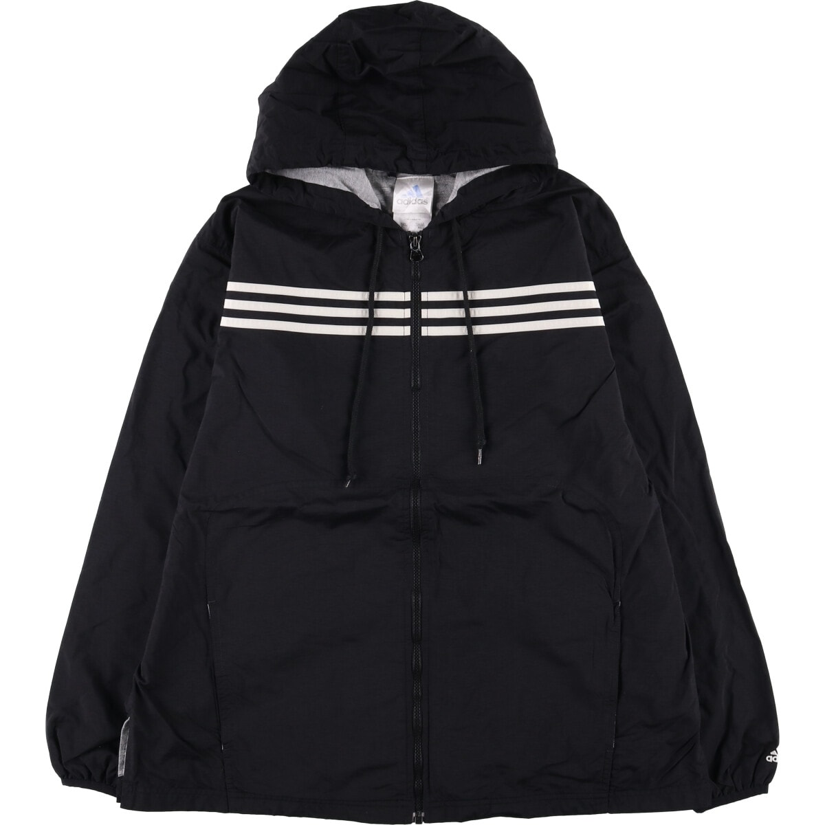 古着 00年代 アディダス adidas バックロゴ ナイロンパーカー メンズXL相当/eaa580028