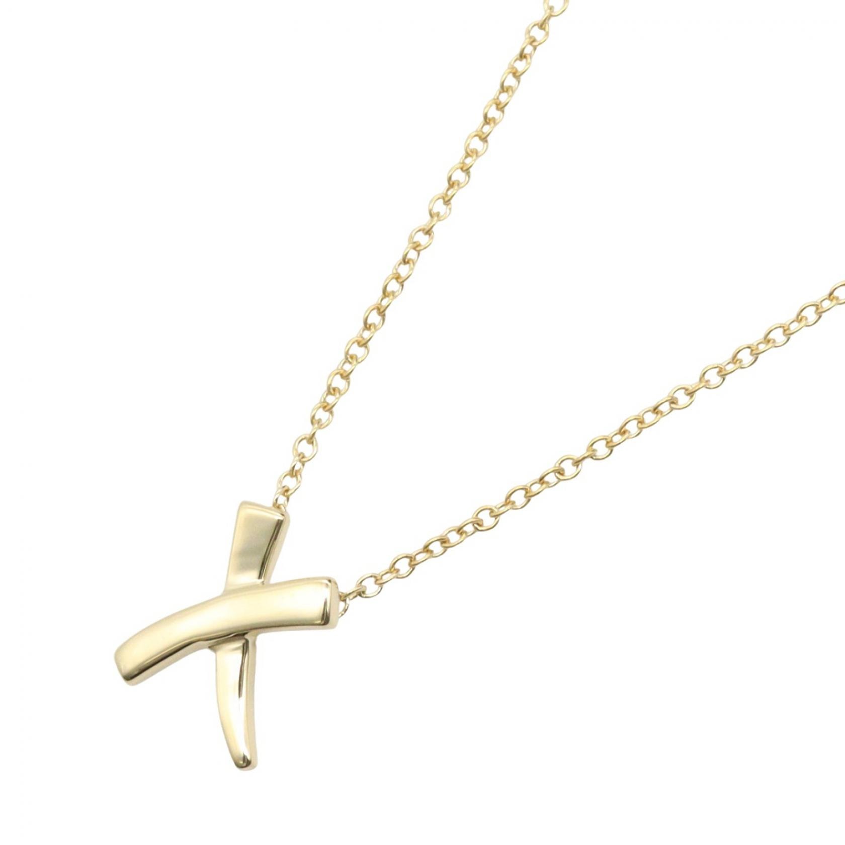 ティファニー TIFFANY&CO キス ネックレス ネックレス ジュエリー K18(イエローゴールド) レディース ゴールド系 【中古】