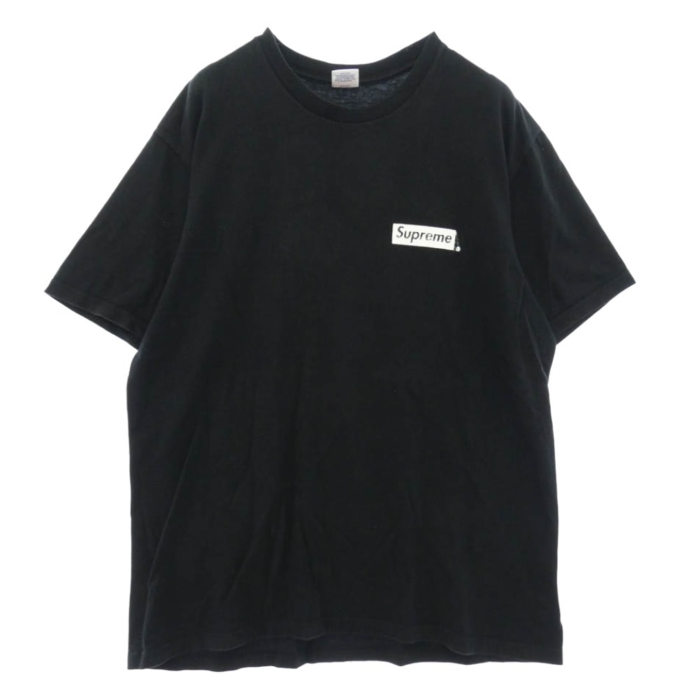 Supreme シュプリーム 21SS Spiral Tee スパイラル ロゴプリント Tシャツ 半袖 カットソー ブラック系 L【中古】
