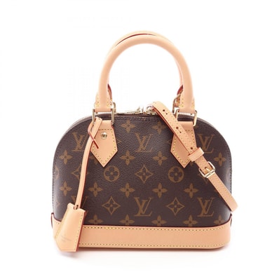 ルイ・ヴィトン LOUIS VUITTON アルマBB 2WAY ハンドバッグ バッグ PVCコーティングキャンバス レザー モノグラム レディース ブラウン系 M46990 【中古】