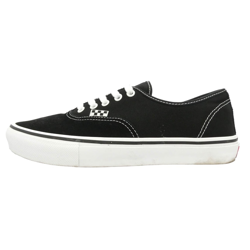 VANS バンズ VN0A5FC8Y28 Skate Authentic スケート オーセンティック スエードレザー×キャンバス ローカット スニーカー ブラック系 28cm【中古】