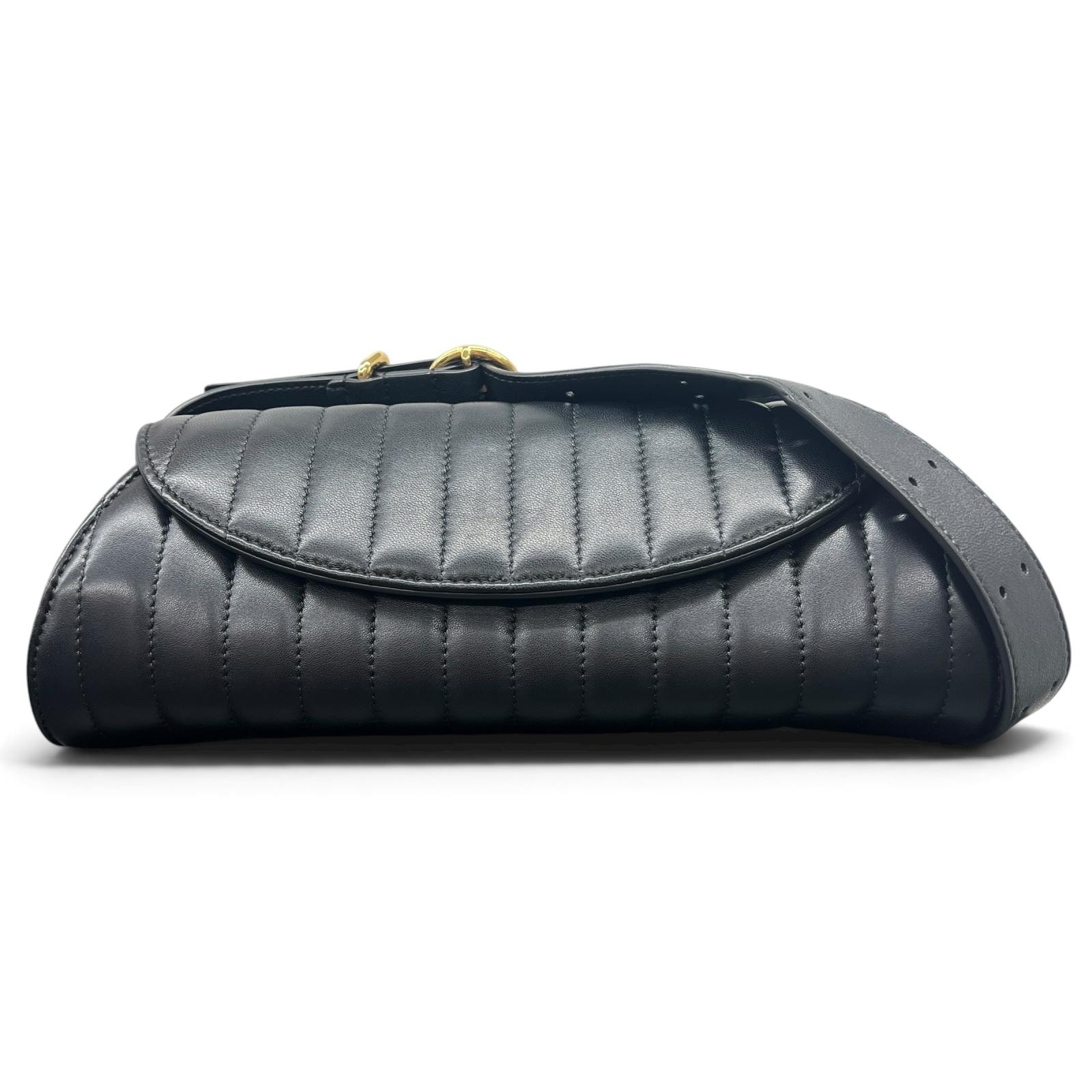 JIL SANDER 希少 美品 ジルサンダー CANNOLO SM QUILTED カンノーロ スモール キルティング ショルダーバッグ レザー ブラック ABランク 鑑定済 中古 ジルサンダーバッグ