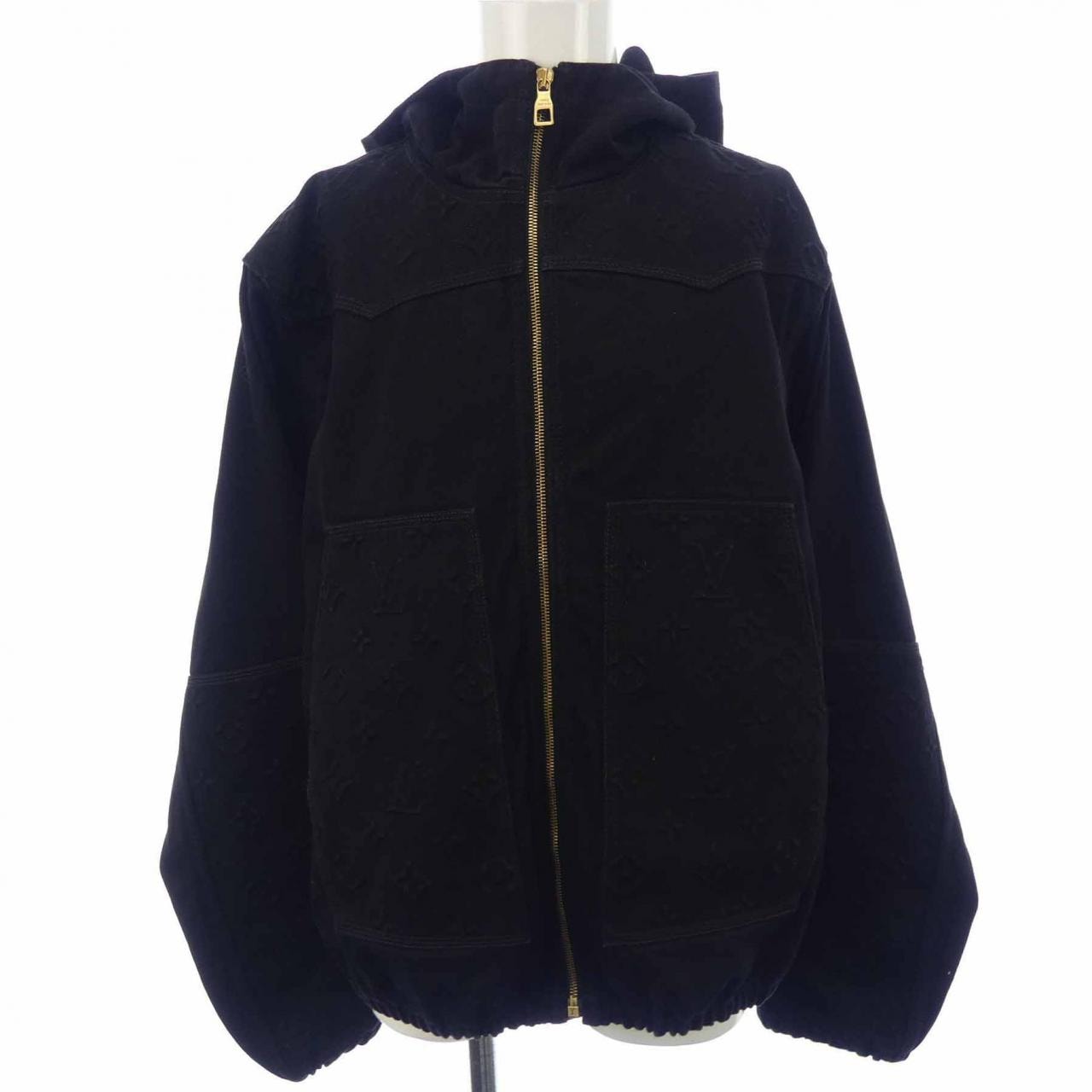 ルイヴィトン LOUIS VUITTON モノグラムディテールフーデッドデニムジャケット HNA10WOK4 デニムジャケット