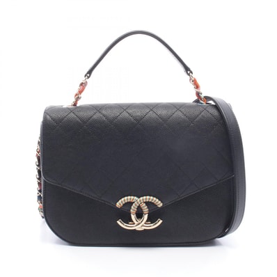 シャネル CHANEL マトラッセ 2WAY ショルダーバッグ バッグ キャビアスキン(グレインドカーフ) レディース ブラック系 【中古】