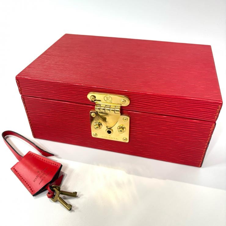 LOUIS VUITTON エピ ジュエリーボックス バニティケース カスティリアンレッド 鑑定済み 正規品 ルイ・ヴィトン