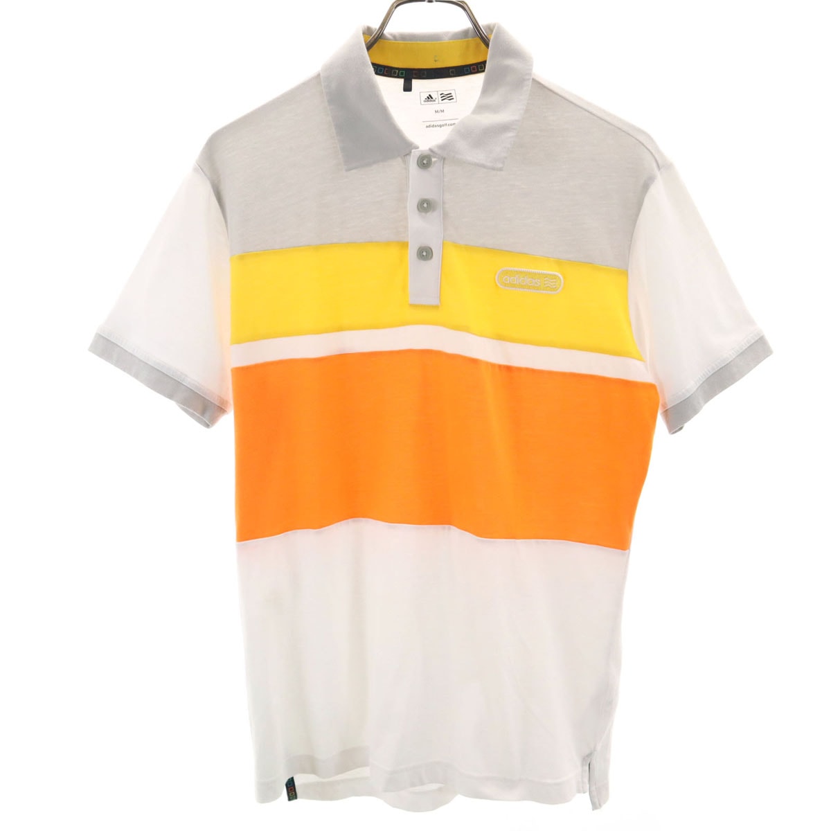 adidas アディダス ゴルフ 半袖 ポロシャツ M グレー系 GOLF