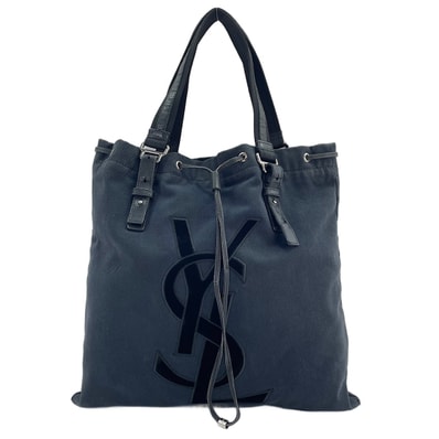 イヴ・サンローラン YSL キャンバス カハラ ハンドバッグ【中古】