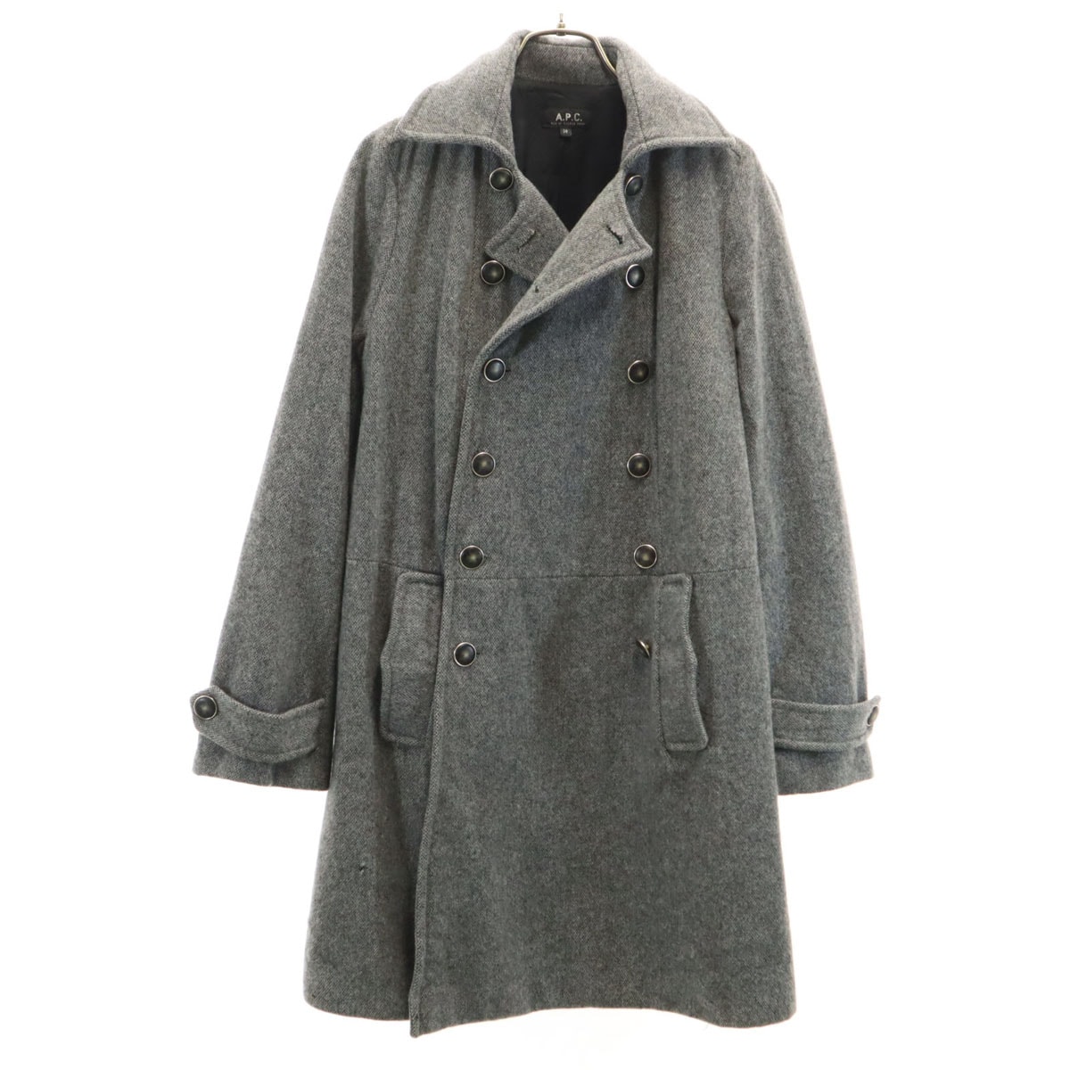 A.P.C. アーペーセー ウール コート 36 グレー