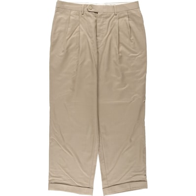 古着 ラルフローレン Ralph Lauren LAUREN ローレン TOTAL COMFORT ツータック ウールパンツ スラックス メンズw34相当/eaa622109