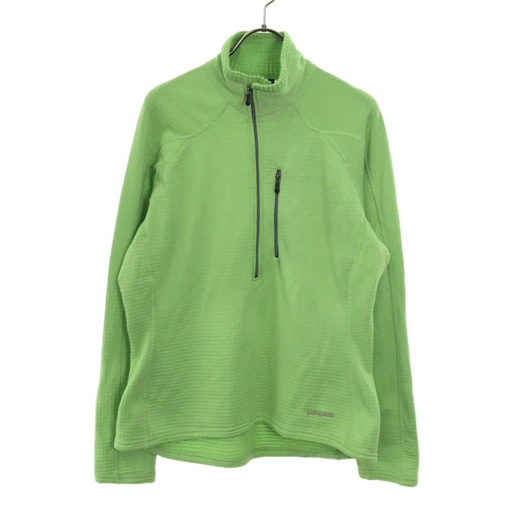 patagonia パタゴニア USA製 ハーフジップ アウトドアジャケット M ライトグリーン