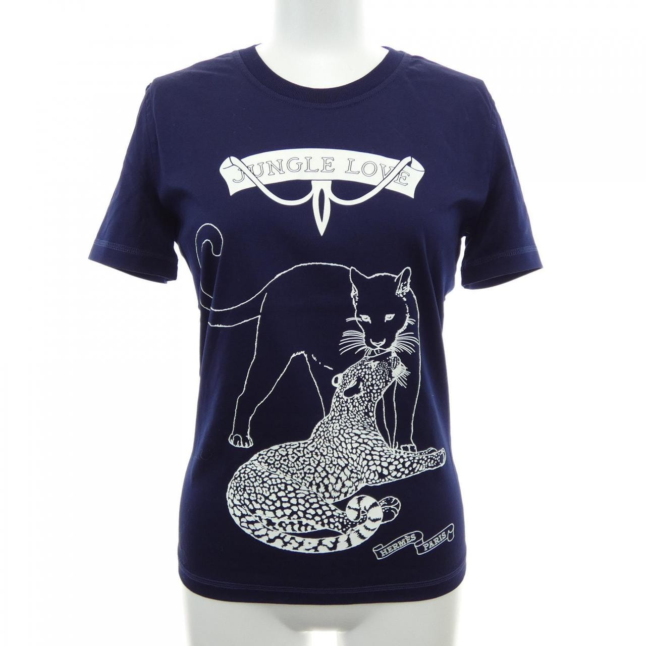 ご予約 エルメス クーベルチュールプリントTシャツコットン100 HERMES