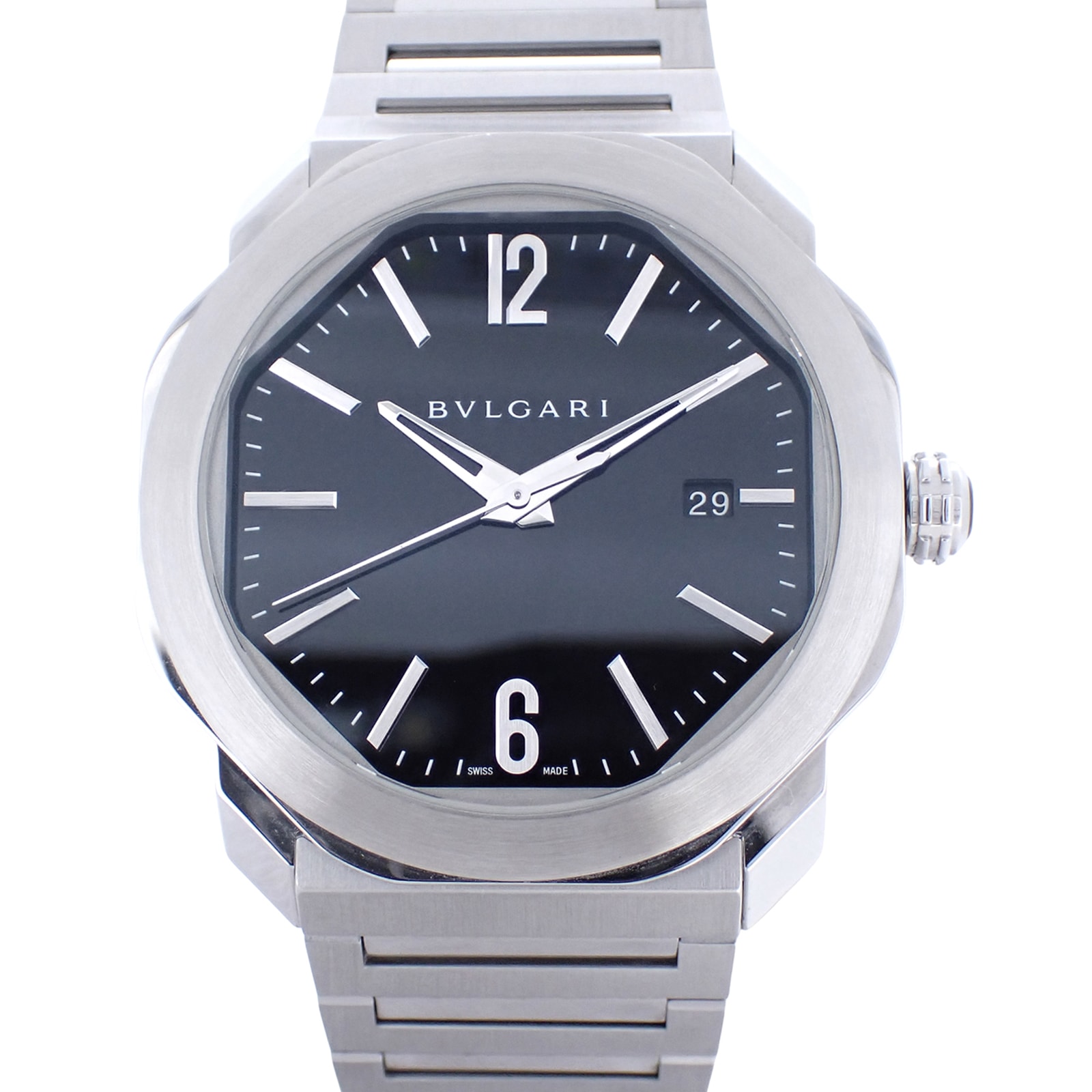 BVLGARI ブルガリ  オクト ローマ ブラック  OC41S  メンズ 腕時計