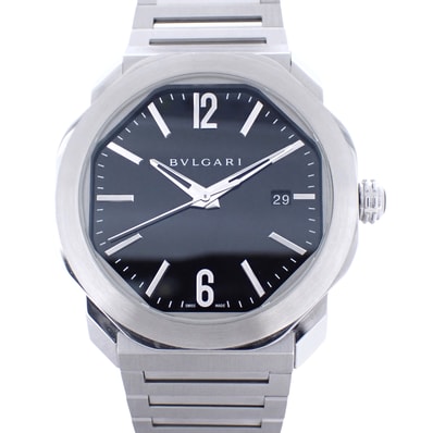 BVLGARI ブルガリ オクト ローマ ブラック OC41S メンズ 腕時計