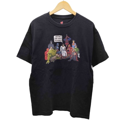 00S ヒーロー アメコミ キャラクター プリント Tシャツ【1143221440886】