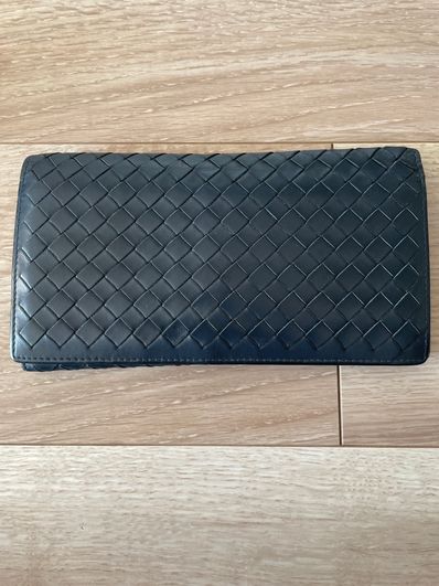 Bottega Veneta Intrecciato Leather Wallet "Blue"
