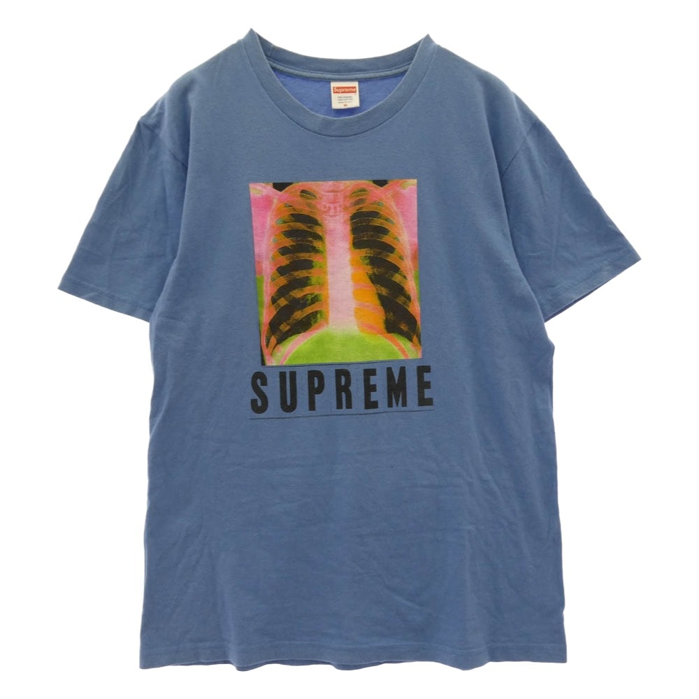Supreme シュプリーム Tシャツ 16AW X RAY TEE レントゲン プリント Tシャツ 半袖カットソー ブルー系 M【中古】