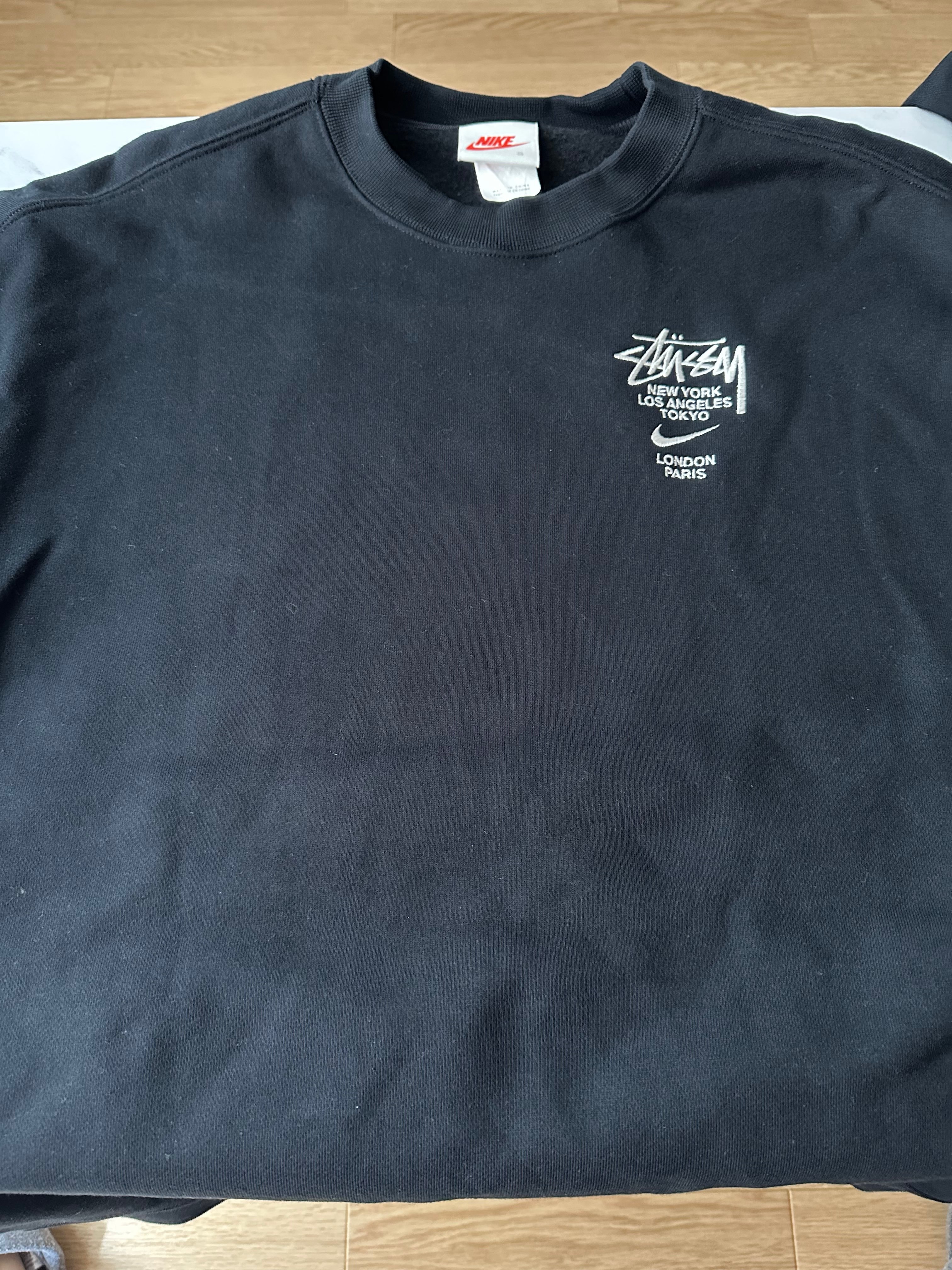 Nike x Stussy International Crewneck Sweatshirt (US Size) "Black" DC4198-010