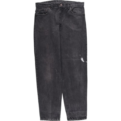 古着 90年代 リーバイス Levi's 550-0260 ブラックデニム テーパードデニムパンツ USA製 メンズw36相当 ヴィンテージ/evb030885