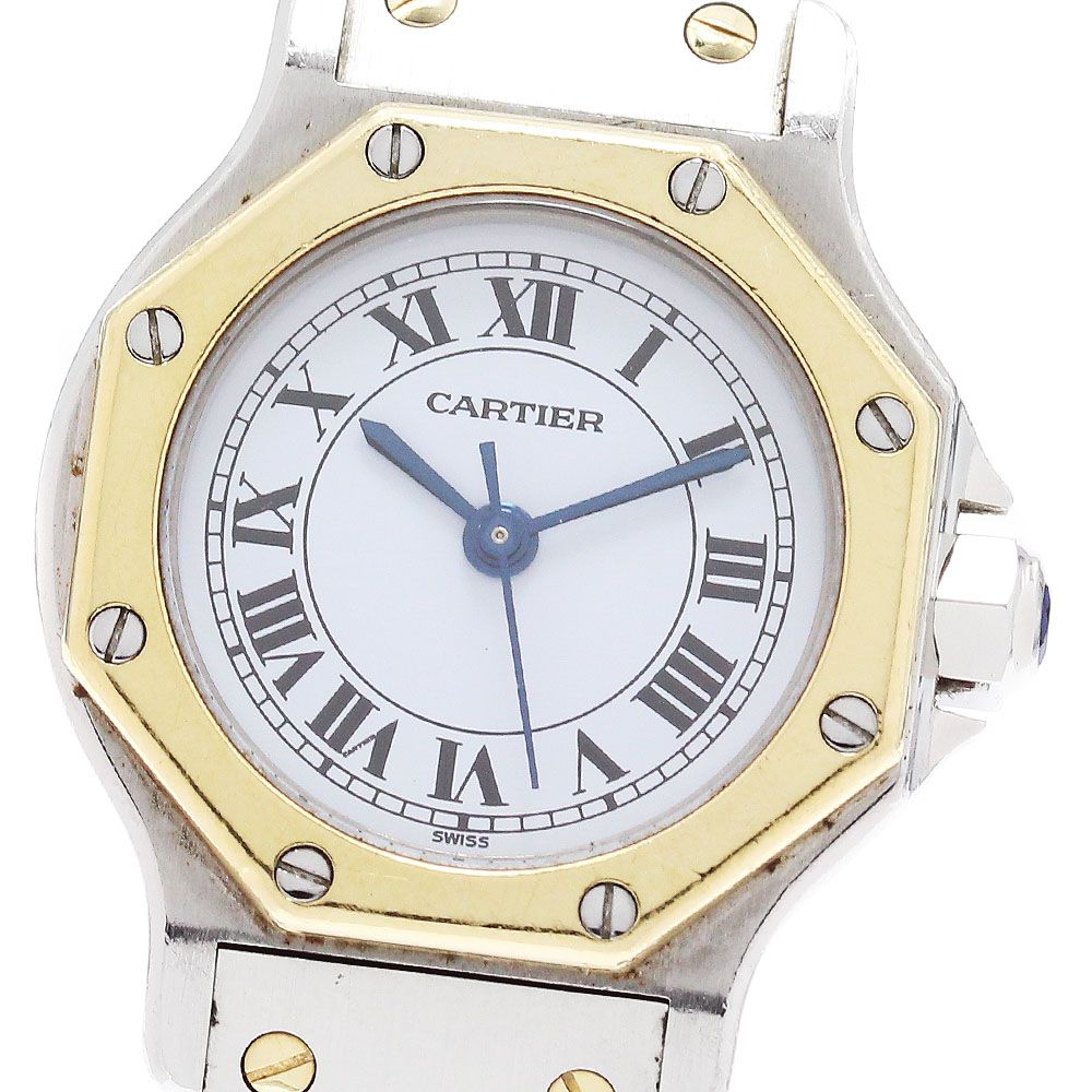 カルティエ サントスオクタゴンSM   自動巻き レディース 【中古】