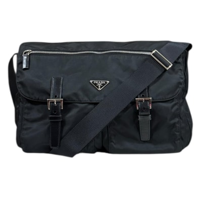 プラダ メッセンジャーバッグ ショルダーバッグ ナイロン BT1738 ブラック ユニセックス PRADA 中古