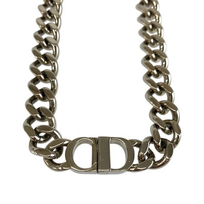 Dior CD ICON Chain Link Necklace "Silver"